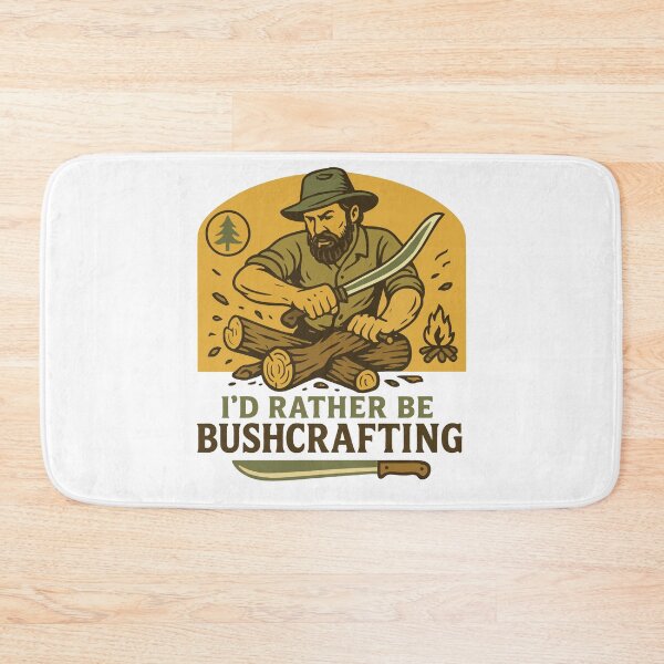 Item preview, I'd Rather Be Bushcrafting Prepper Survival designed and sold by LuminOrb.