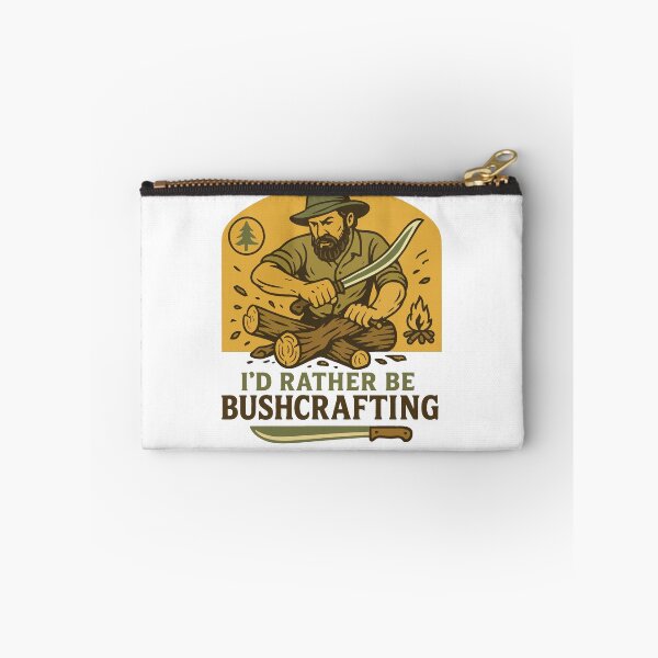 Item preview, I'd Rather Be Bushcrafting Prepper Survival designed and sold by LuminOrb.