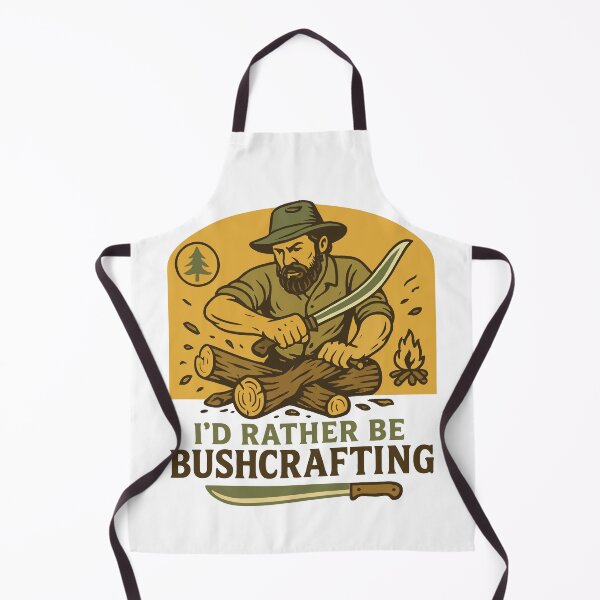 Item preview, I'd Rather Be Bushcrafting Prepper Survival designed and sold by LuminOrb.