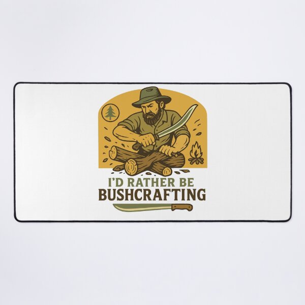 Item preview, I'd Rather Be Bushcrafting Prepper Survival designed and sold by LuminOrb.