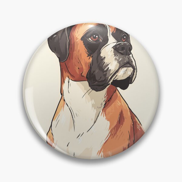 Item preview, Energetic Boxer Dog Art designed and sold by bapupa.