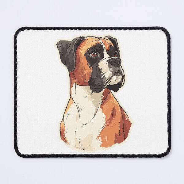 Item preview, Energetic Boxer Dog Art designed and sold by bapupa.