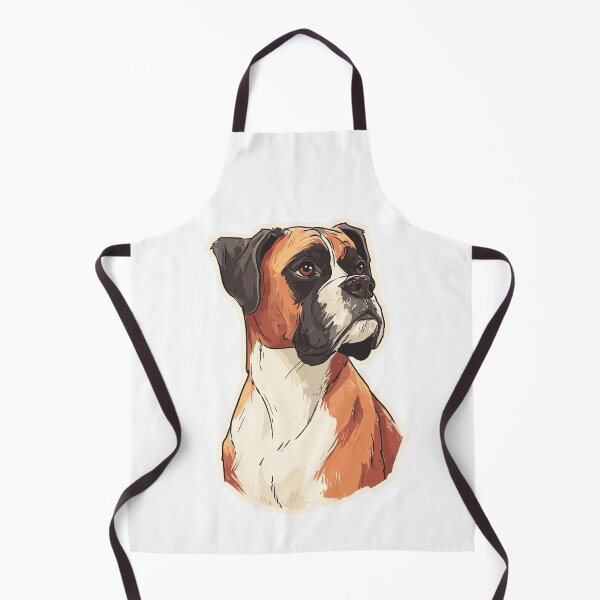 Item preview, Energetic Boxer Dog Art designed and sold by bapupa.