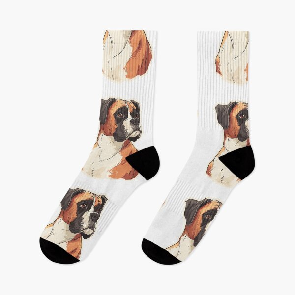 Item preview, Energetic Boxer Dog Art designed and sold by bapupa.