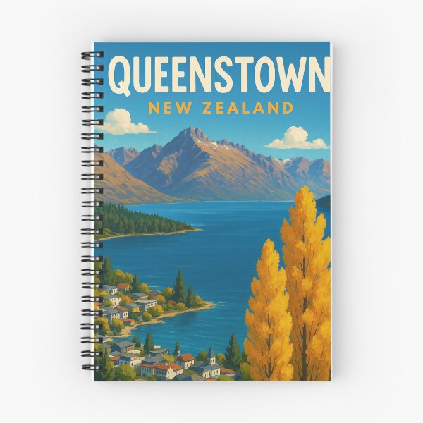 Item preview, Queenstown Autumn View with Golden Trees designed and sold by Places On Earth.