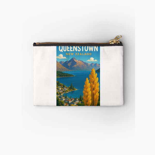 Item preview, Queenstown Autumn View with Golden Trees designed and sold by Places On Earth.