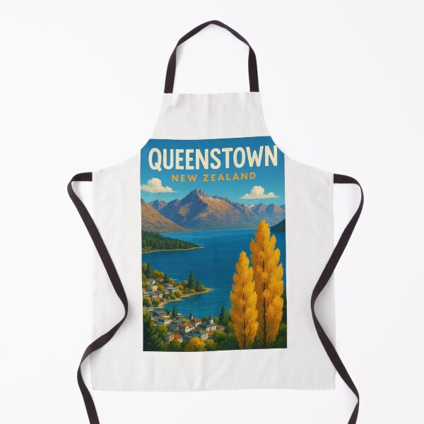Item preview, Queenstown Autumn View with Golden Trees designed and sold by Places On Earth.