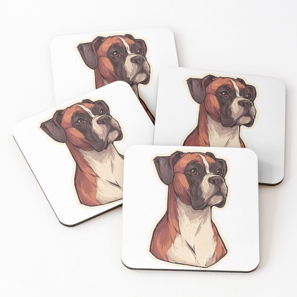Item preview, Strong Boxer Dog Portrait Art designed and sold by bapupa.