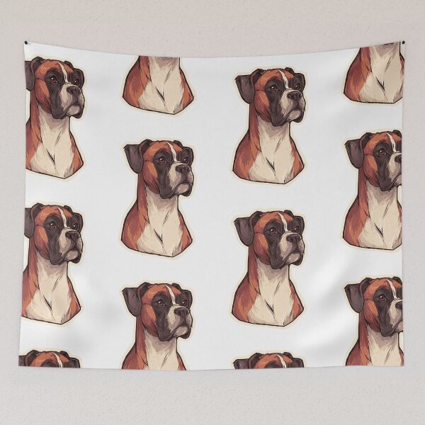 Item preview, Strong Boxer Dog Portrait Art designed and sold by bapupa.