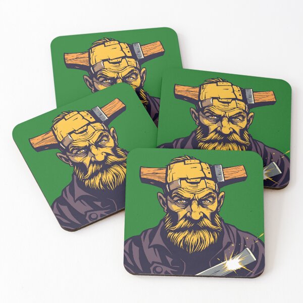 Item preview, Bearded Craftsman Portrait - Vintage Woodworker Tool Master Art designed and sold by AbdS07.