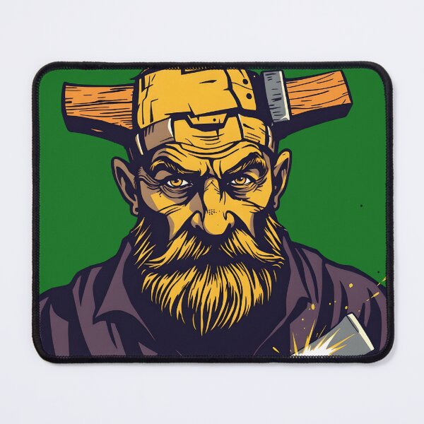 Item preview, Bearded Craftsman Portrait - Vintage Woodworker Tool Master Art designed and sold by AbdS07.