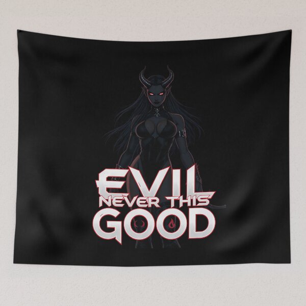 Item preview, "EVIL NEVER THIS GOOD" | Bold Statement T-Shirt for Gamers & Geeks designed and sold by AI-volution.