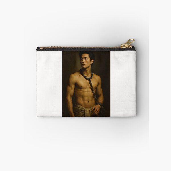 Item preview, Bound Asian Man Masculine Hero with Chains designed and sold by Places On Earth.