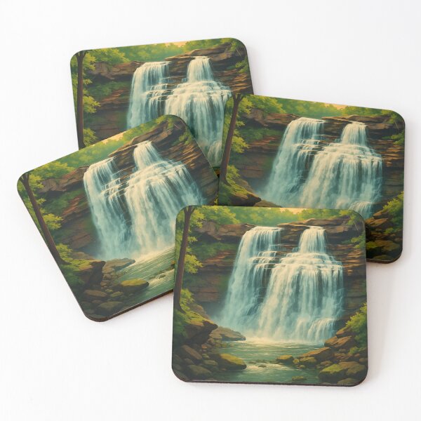 Item preview, Sunset Glow at Brandywine Falls Cuyahoga Valley designed and sold by Places On Earth.