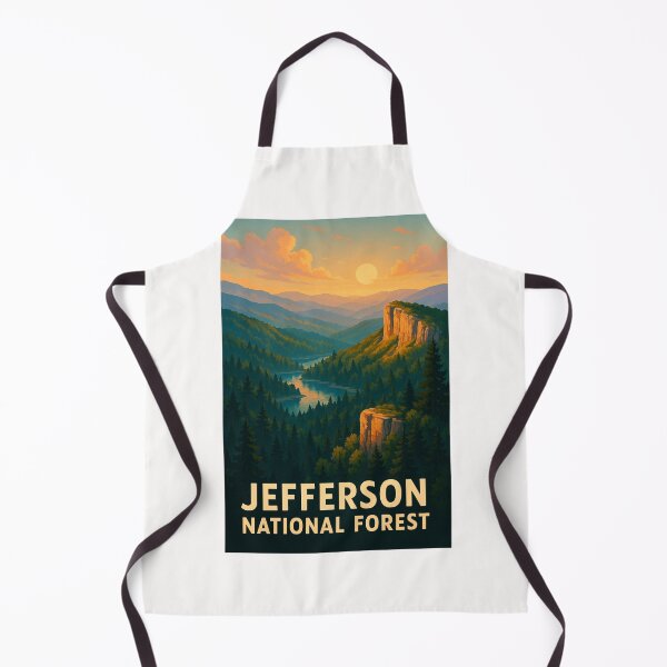 Item preview, Jefferson National Forest Sunset Over Valley designed and sold by Places On Earth.
