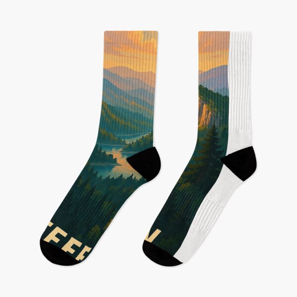 Item preview, Jefferson National Forest Sunset Over Valley designed and sold by Places On Earth.