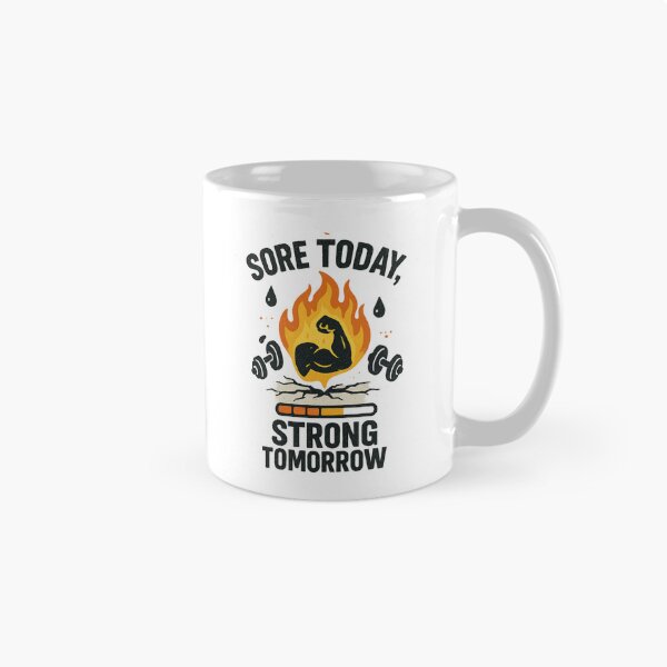 Item preview, Sore Today, Strong Tomorrow – Motivational Gym Grind Design designed and sold by Aube11.