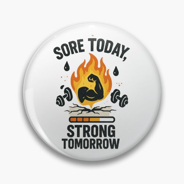 Item preview, Sore Today, Strong Tomorrow – Motivational Gym Grind Design designed and sold by Aube11.