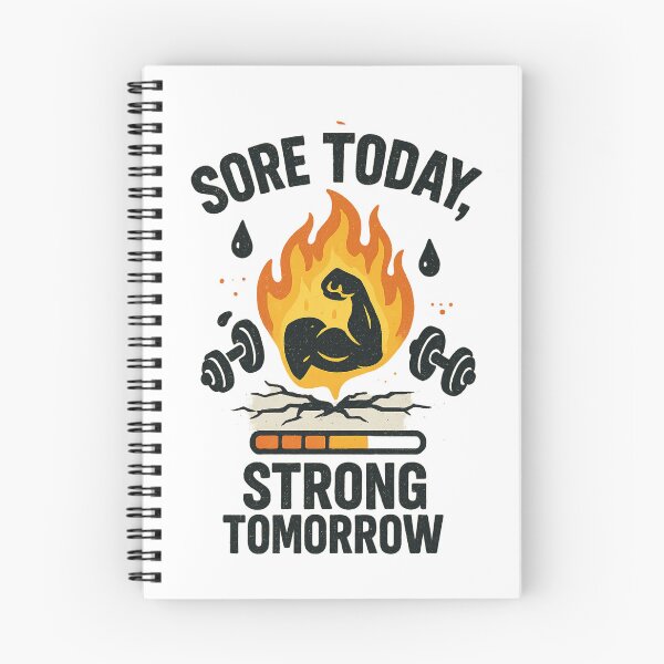 Item preview, Sore Today, Strong Tomorrow – Motivational Gym Grind Design designed and sold by Aube11.