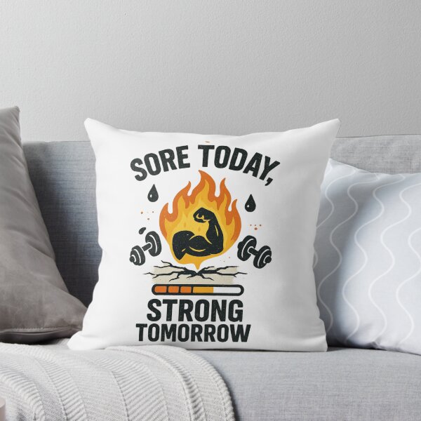 Item preview, Sore Today, Strong Tomorrow – Motivational Gym Grind Design designed and sold by Aube11.