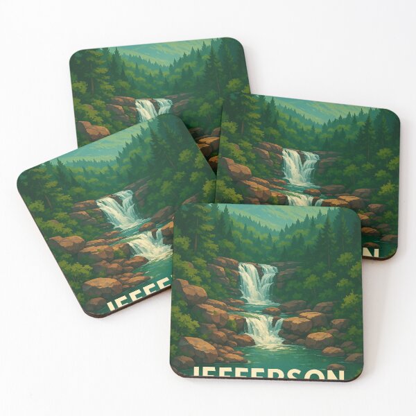 Item preview, Jefferson National Forest Sunset Green designed and sold by Places On Earth.