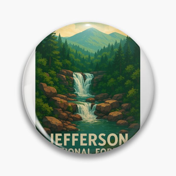 Item preview, Jefferson National Forest Sunset Green designed and sold by Places On Earth.