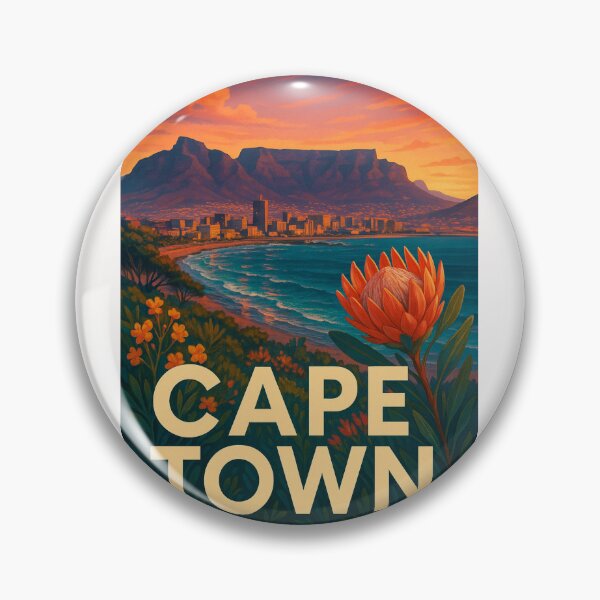 Item preview, Cape Town Coastline with Table Mountain Sunset designed and sold by Places On Earth.