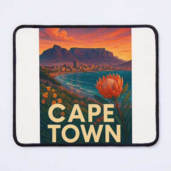 Item preview, Cape Town Coastline with Table Mountain Sunset designed and sold by Places On Earth.