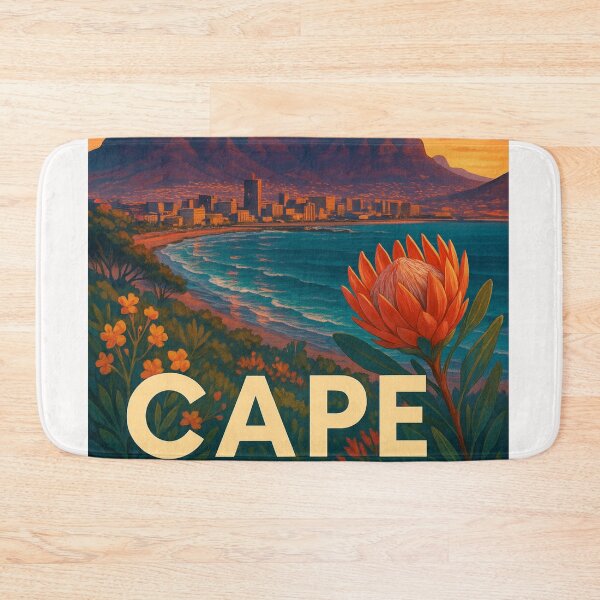 Item preview, Cape Town Coastline with Table Mountain Sunset designed and sold by Places On Earth.