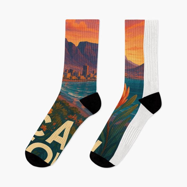 Item preview, Cape Town Coastline with Table Mountain Sunset designed and sold by Places On Earth.
