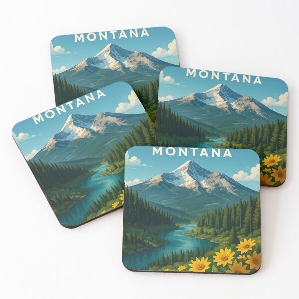 Item preview, Big Sky Montana Winter Peaks and Cabins designed and sold by Places On Earth.