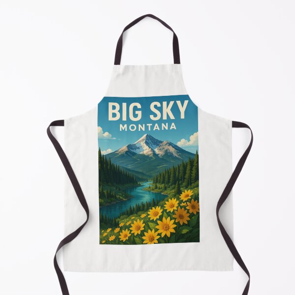 Item preview, Big Sky Montana Winter Peaks and Cabins designed and sold by Places On Earth.