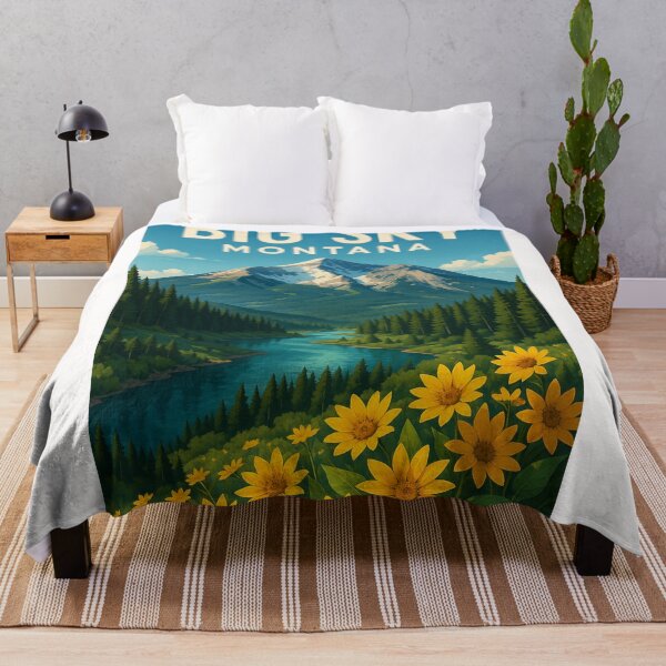 Item preview, Big Sky Montana Winter Peaks and Cabins designed and sold by Places On Earth.