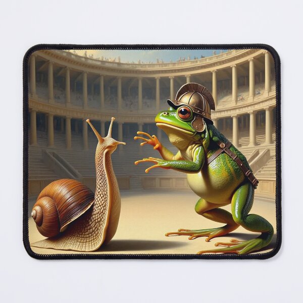 Item preview, Frog and snail Gladiators designed and sold by Vintage Designs +.