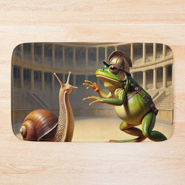 Item preview, Frog and snail Gladiators designed and sold by Vintage Designs +.