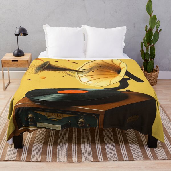 Item preview, Vintage Gramophone Music - Retro Record Player Sound Wave Art designed and sold by AbdS07.