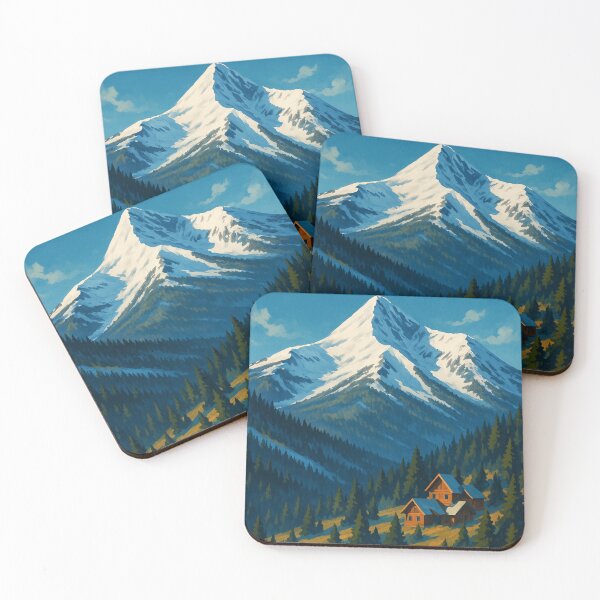 Item preview, Big Sky Montana Winter Peaks and Cabins designed and sold by Places On Earth.