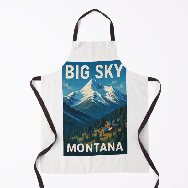 Item preview, Big Sky Montana Winter Peaks and Cabins designed and sold by Places On Earth.