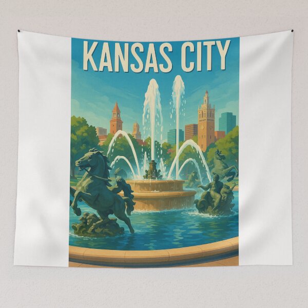 Item preview, Kansas City J.C. Nichols Fountain View designed and sold by Places On Earth.