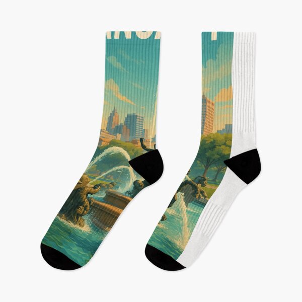 Item preview, Kansas City Fountain and Skyline Scene designed and sold by Places On Earth.