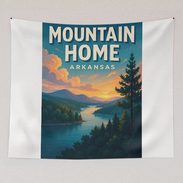 Item preview, Mountain Home Arkansas Lakeside Sunset designed and sold by Places On Earth.