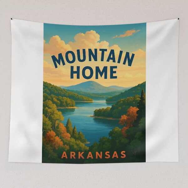 Item preview, Autumn Lake View in Mountain Home Arkansas designed and sold by Places On Earth.