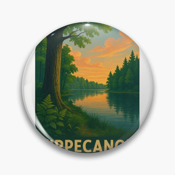 Item preview, Tippecanoe State Park Sunset River Scene designed and sold by Places On Earth.