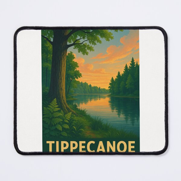 Item preview, Tippecanoe State Park Sunset River Scene designed and sold by Places On Earth.