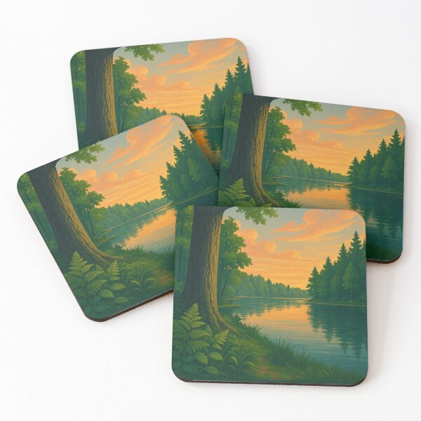 Item preview, Tippecanoe State Park Sunset River Scene designed and sold by Places On Earth.