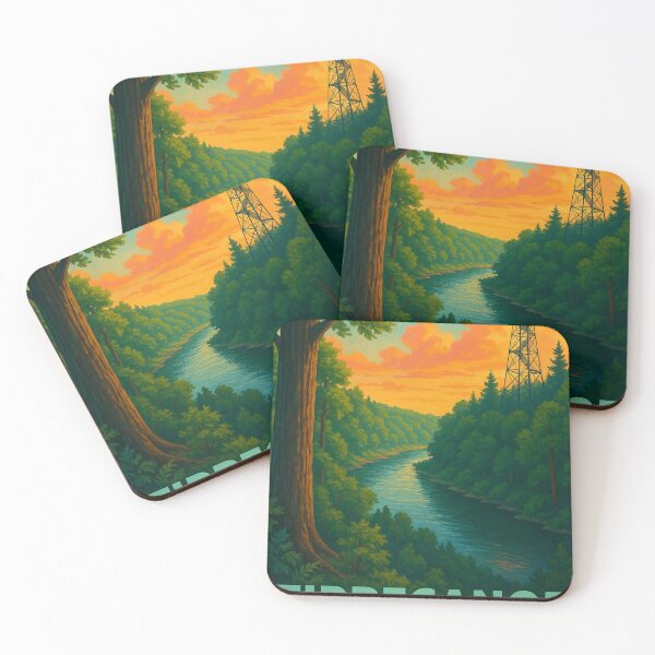 Item preview, Tippecanoe State Park Fire Tower and River designed and sold by Places On Earth.