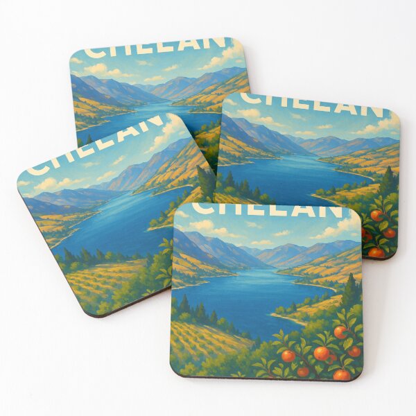 Item preview, Lake Chelan View with Orchards and Mountains designed and sold by Places On Earth.