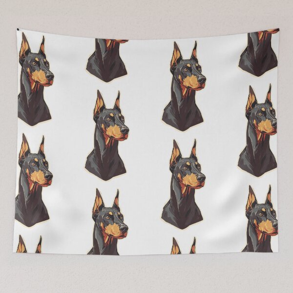 Item preview, Protective Doberman Dog Portrait Art designed and sold by bapupa.