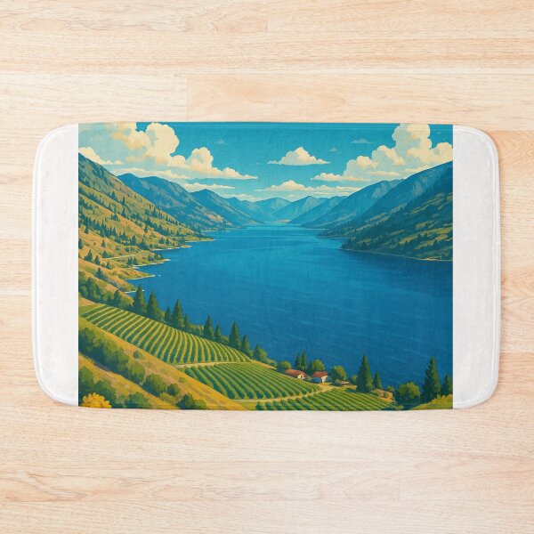 Item preview, Vineyards Overlooking Lake Chelan Washington designed and sold by Places On Earth.