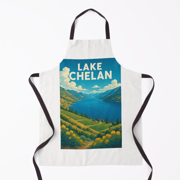 Item preview, Vineyards Overlooking Lake Chelan Washington designed and sold by Places On Earth.